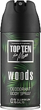 Чоловічий дезодорант-спрей "Woods" - Top Ten For Men Deodorant Body Spray — фото N1