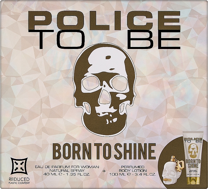 Police To Be Born To Shine Woman - Набор (edp/40ml + b/lot/100ml) — фото N1