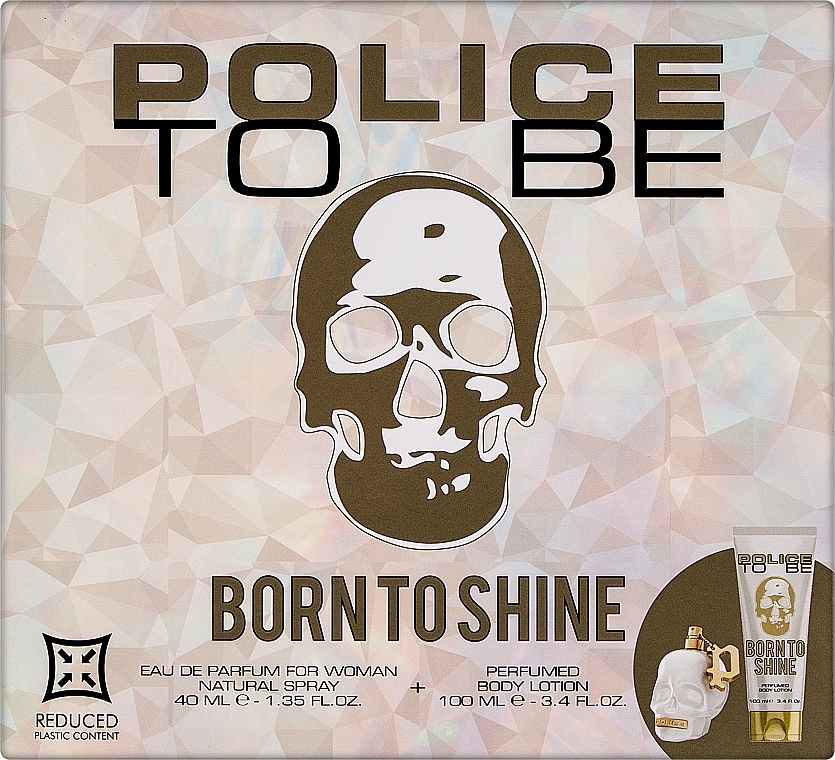 Police To Be Born To Shine Woman - Набір (edp/40ml + b/lot/100ml)