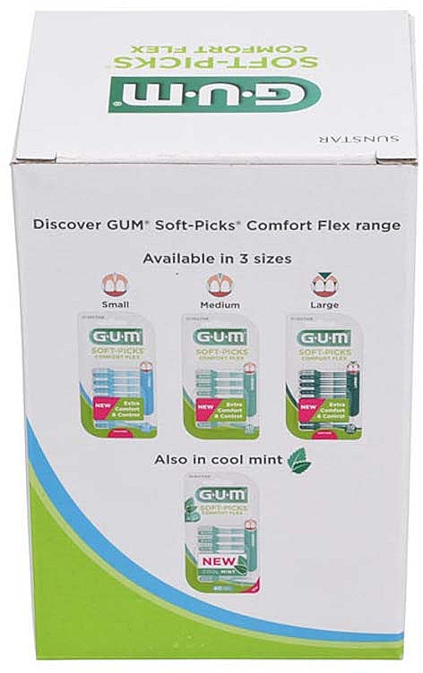 Межзубная щетка, зеленая, 200 шт. - G.U.M Soft-Picks Comfort Flex — фото N4