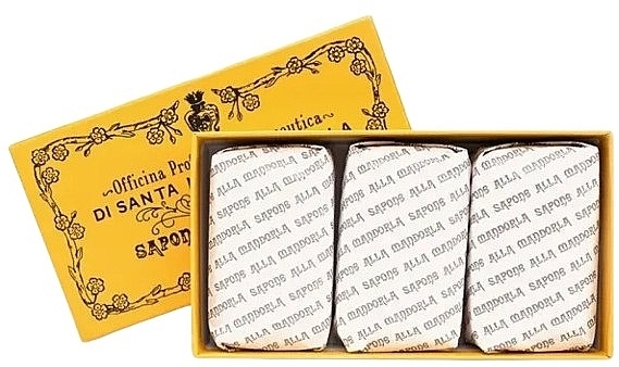Набір - Santa Maria Novella Almond Soap Box (soap/3*105g) — фото N1