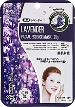 Парфумерія, косметика Тканинна маска для обличчя з екстрактом лаванди - Mitomo Lavender Facial Essence Mask