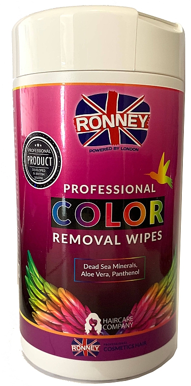 Салфетки для удаления краски с кожи - Ronney Profesional Color Removal Wipes — фото N1