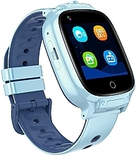 Смарт-часы для детей, голубые - Garett Smartwatch Kids Twin 4G — фото N4