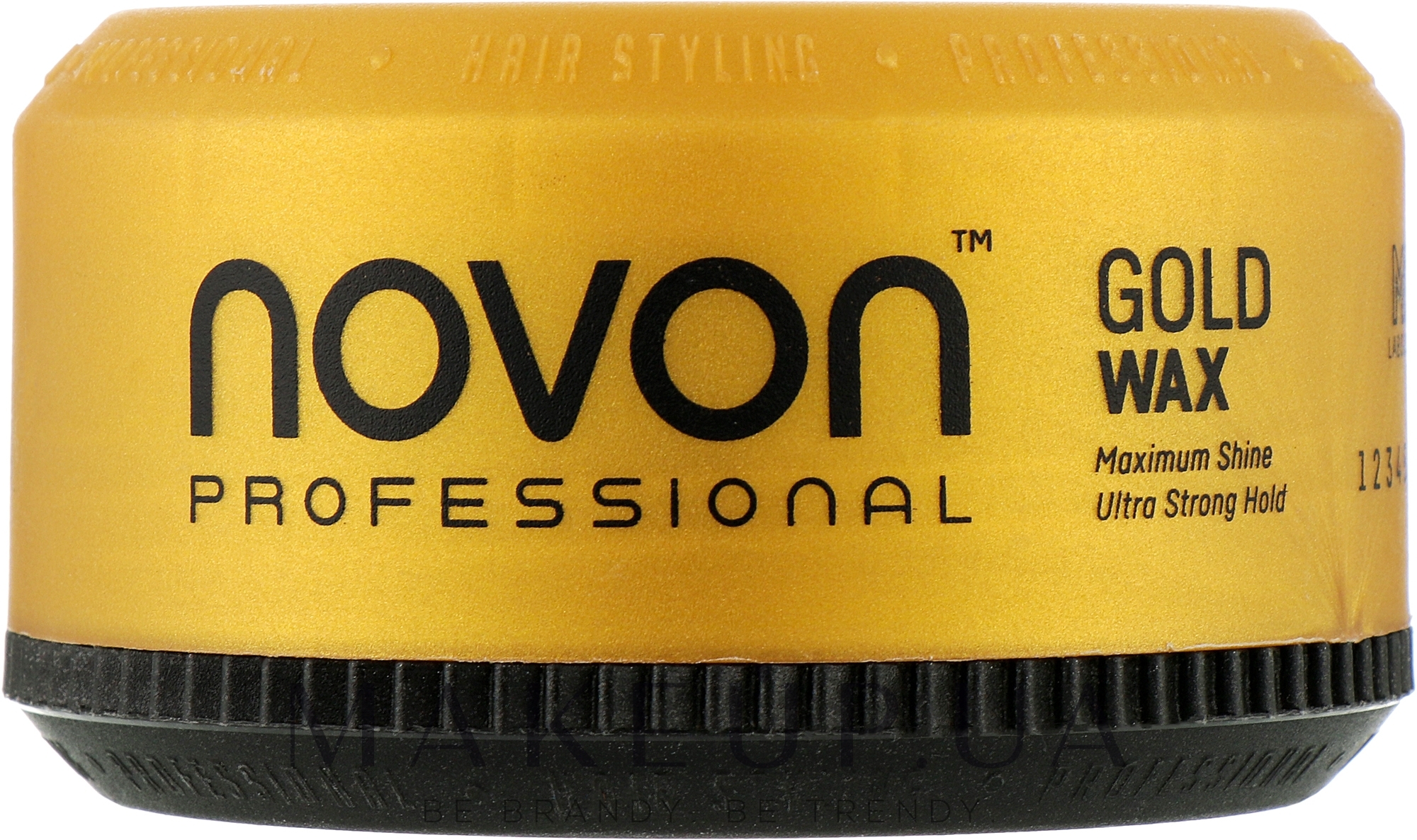 Помада для волосся ультрасильної фіксації - Novon Professional Gold Wax Ultra Strong Hold — фото 150ml