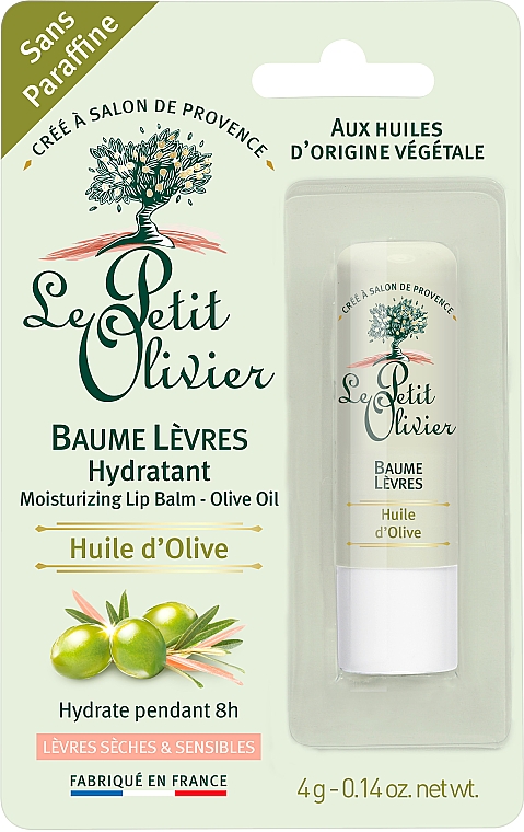 Ультразволожуючий бальзам-стік для губ - Le Petit Olivier Body care range with olive oil — фото N1