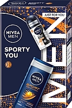 Духи, Парфюмерия, косметика Набор - NIVEA MEN Sporty You (deo/roll/50ml + sh/gel/250ml)