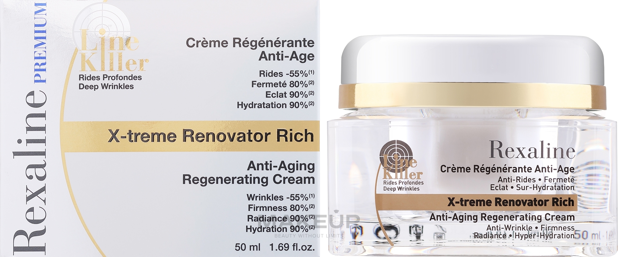 Антивіковий відновлювальний крем для дуже сухої шкіри - Rexaline Line Killer X-Treme Renovator Rich Cream — фото 50ml