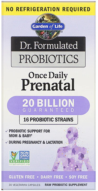 Пробіотики для вагітних, капсули - Garden of Life Dr. Formulated Probiotics — фото N1