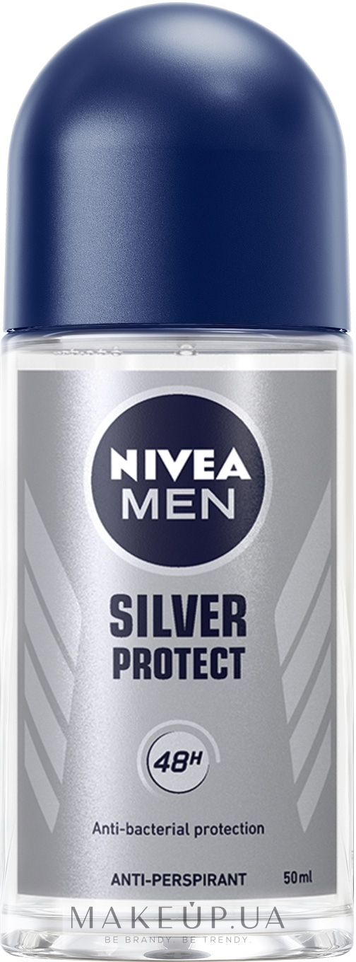 Антиперспирант "Серебряная защита", шариковый - NIVEA MEN Silver Protect Anti-Perspirant — фото 50ml