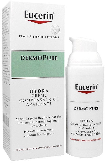 Успокаивающий крем для лица - Eucerin DermoPure Hydra Soothing Compensating Cream — фото N3