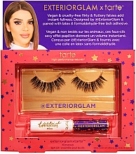 Духи, Парфюмерия, косметика Набор - Tarte Exteriorglam x Tarte Kosova Lash Set (lashes/2pcs + clay/3.5ml)