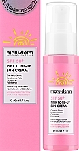 Тонізувальний сонцезахисний крем для обличчя - Maruderm Cosmetics Pink Tone-up Sun Cream SPF 50 — фото N2