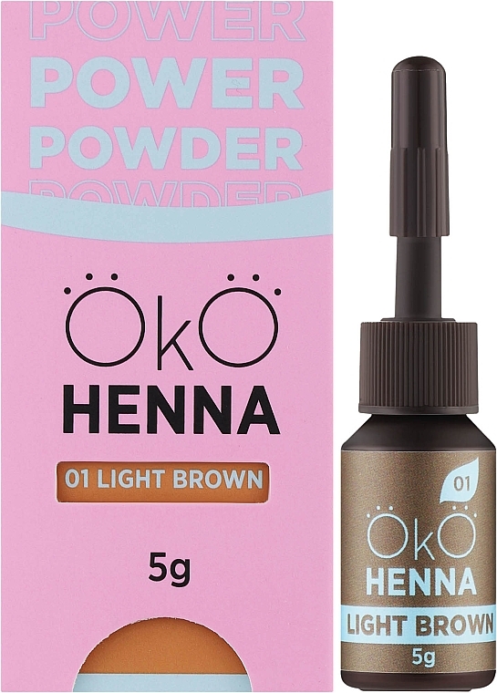 Хна для бровей, 5 г - OkO Lash & Brow OkO Henna Power Powder — фото N2