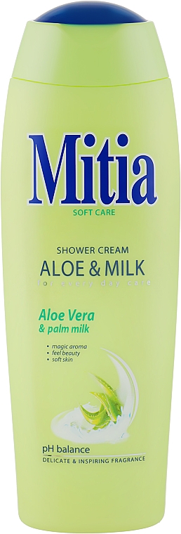 Крем-гель для душа "Алоэ с молоком" - Mitia Aloe & Milk Shower Cream