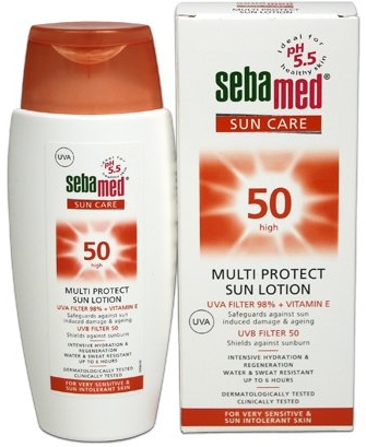 Сонцезахисний лосьйон - Sebamed Multi Protect Sun Lotion SPF 50 — фото N1