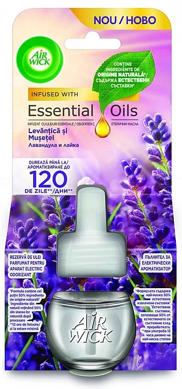 Змінний блок до освіжувача повітря "Лаванда та ромашка" - Air Wick Essential Oils Electric — фото N1