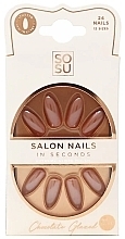 Парфумерія, косметика Набір накладних нігтів - Sosu by SJ Salon Nails In Seconds Chocolate Glazed