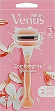 Парфумерія, косметика Бритва з 2 змінними касетами - Gillette Venus Spa Breeze Shaving Razor
