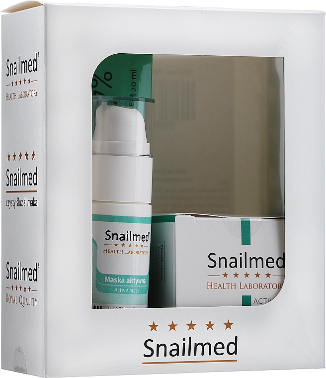 Набор против прыщей №2 - Snailmed (f/mask/20ml + acne/cr/60ml + f/mask/30ml) — фото N1