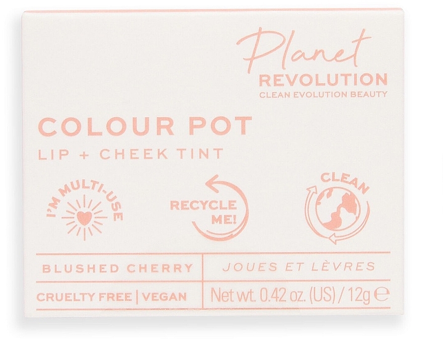 Рум'яна для щік і губ - Planet Revolution The Colour Pot Lip + Cheek Tint — фото N2