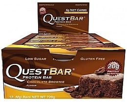 Парфумерія, косметика Протеїновий батончик "Шоколадне брауні" - Quest Nutrition Protein Bar Chocolate Brownie