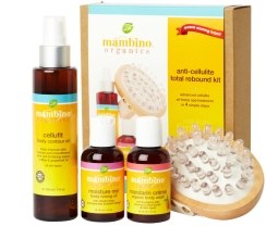 Парфумерія, косметика Набір проти целюліту - Mambino Organics Anti-cellulite Total Rebound Kit (cr/gel/60ml + b/oil/150ml + b/oil/60ml + massager/1)