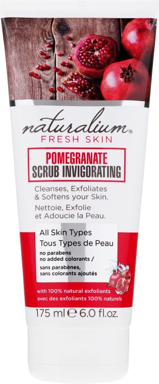 Скраб для тіла - Naturalium Invigorating Pomegranatet Scrub — фото N1