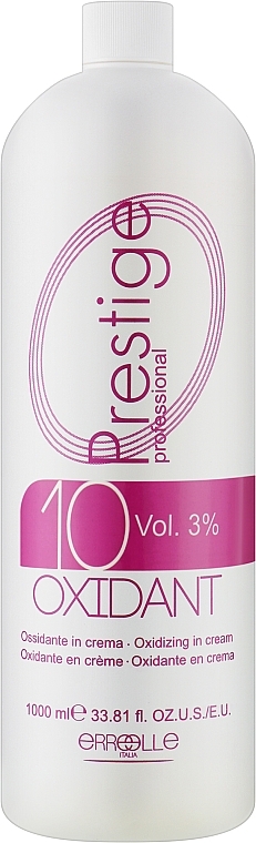 Окислительная эмульсия с фруктовым ароматом 10 Vol-3% - Erreelle Italia Prestige Oxidizing Emulsion Cream — фото N1