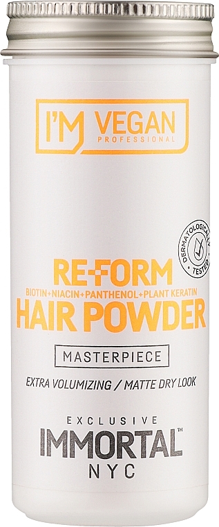 Пудра для волос с сохранением цвета - Immortal NYC I'm Vegan Re-Form Hair Powder — фото N1