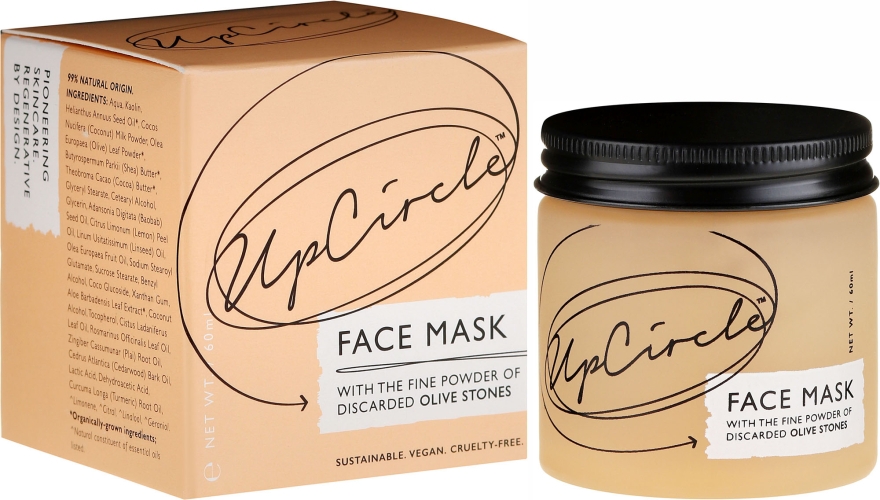 Очищающая маска для лица с оливковой пудрой - UpCircle Clarifying Face Mask With Olive Powder — фото N1