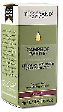 Органічна ефірна олія білої камфори - Tisserand Aromatherapy Camphor White Organic Pure Essential Oil — фото N1