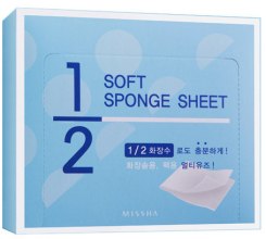 Духи, Парфюмерия, косметика Хлопковые диски - Missha 1/2 Soft Sponge Sheet