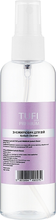 Обезжириватель для ресниц - Tufi Profi Premium Eyelash Cleanser