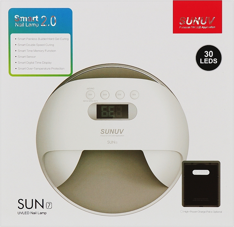 Лампа 48W UV/LED, біла - Sunuv Sun 7 — фото N8