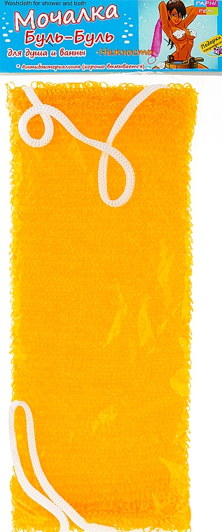 Мочалка "Ніжність", жовта - Буль-Буль — фото N1