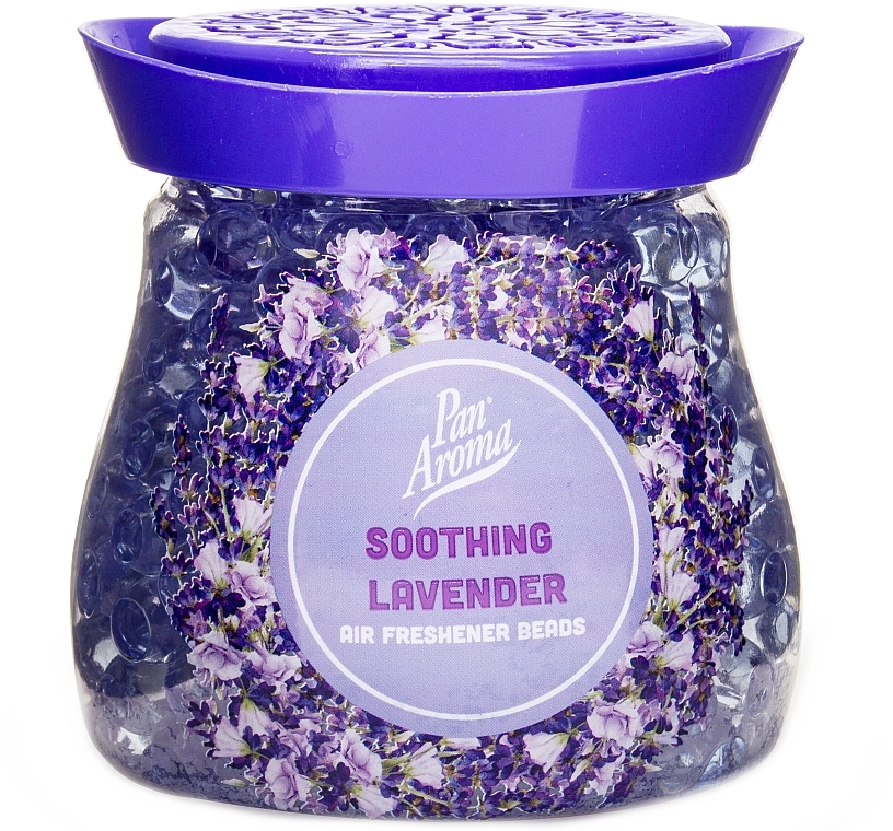 Гелевий освіжувач повітря "Лаванда" - Pan Aroma Soothing Lavender Air Freshener Beads — фото N1