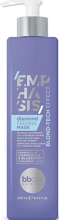 Маска тонировочная для волос "Бриллиант" - BBcos Emphasis Blond-Tech Effect Diamond Feeding Mask — фото N1