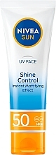 Парфумерія, косметика Матувальний сонцезахисний крем для нормальної та комбінованої шкіри - NIVEA Sun Shine Control Instant Mattifying Effect SPF 50