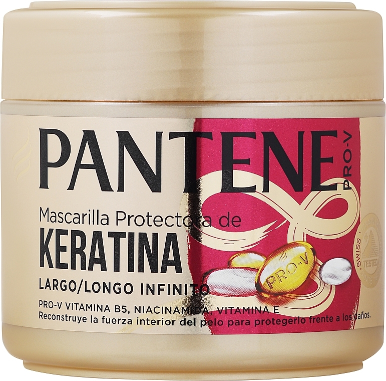 Маска для длинных волос - Pantene Pro-V Infinite Long Keratin Reconstruct Hair Mask  — фото N1