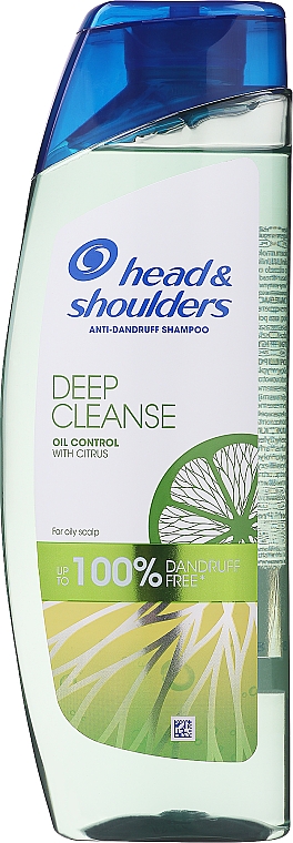 Шампунь проти лупи "Глибоке очищення. Контроль над жирністю" - Head & Shoulders Deep Cleanse Oil Control Shampoo