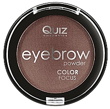 Тени-пудра для бровей - Quiz Cosmetics Eyebrow Powder — фото N1