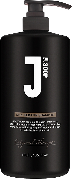 Восстанавливающий шампунь для сухих и тусклых волос - Jsoop Renewal Silk Keratin Shampoo — фото N1