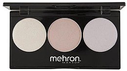 Палітра хайлайтерів для обличчя - Mehron Highlight-Pro 3 Color Palette-Cool — фото N1