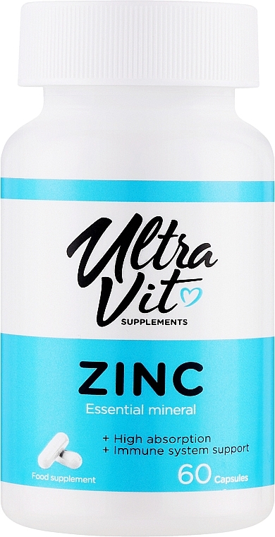 Харчова добавка "Цинк" - UltraVit Zinc — фото N1