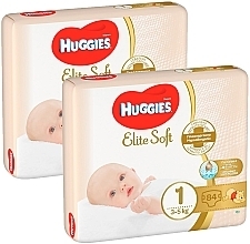 Подгузники на липучках Elite Soft Newborn 1 (3-5 кг), 168 шт. - Huggies — фото N3