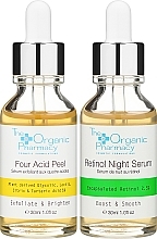 Набір для догляду за шкірою обличчя - The Organic Pharmacy Night Renew Glow Kit (ser/2x30ml) — фото N2