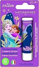 Парфумерія, косметика Бальзам для губ "Холодне серце" - Naturaverde Kids Disney Frozen Strawberry Lip Balm SPF15