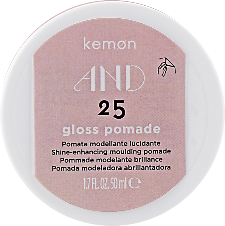 Паста для придания блеска - Kemon And Gloss Pomade 25 — фото N1