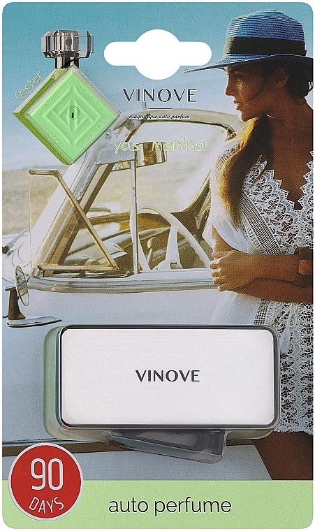 Vinove Yas Marina - Ароматизатор для автомобиля (серебро) — фото N1